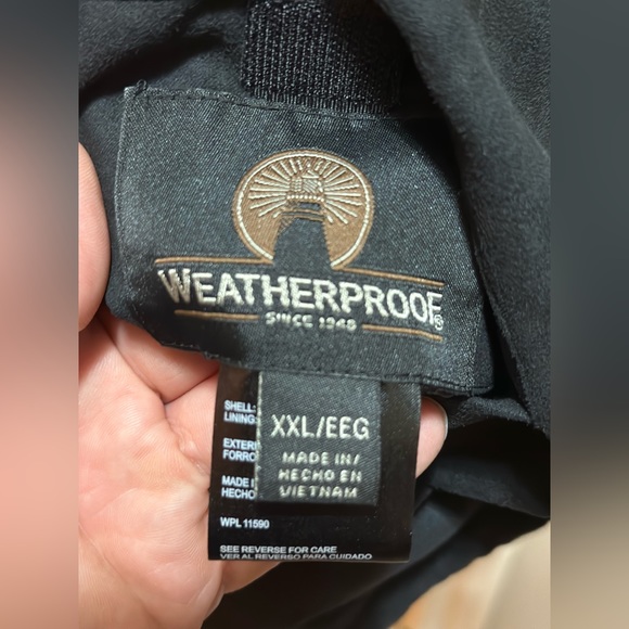 Weatherproof  Vest Men's Reversible  w/zip Pockets Black/Black size XXL - Picture 2 of 15